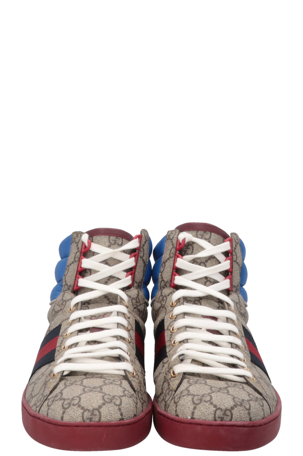 GUCCI Ace High Top Sneakers Supreme Canvas
