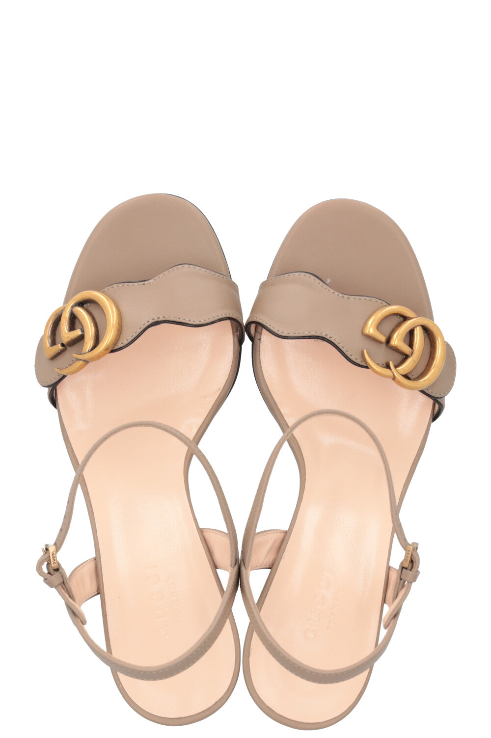GUCCI Marmont Heels Leather Mud