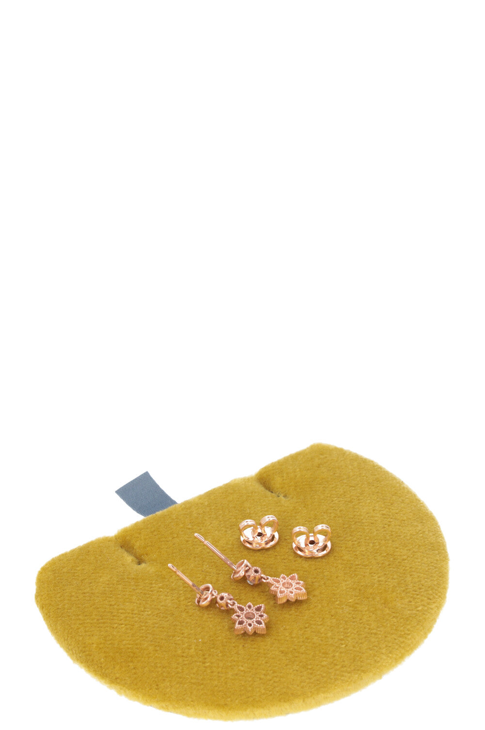 GUCCI Flora Diamond Earrings 18k Rose Gold