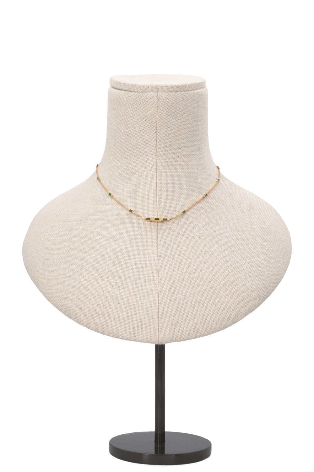 GUCCI Link to Love Necklace 18k Gold Smarad
