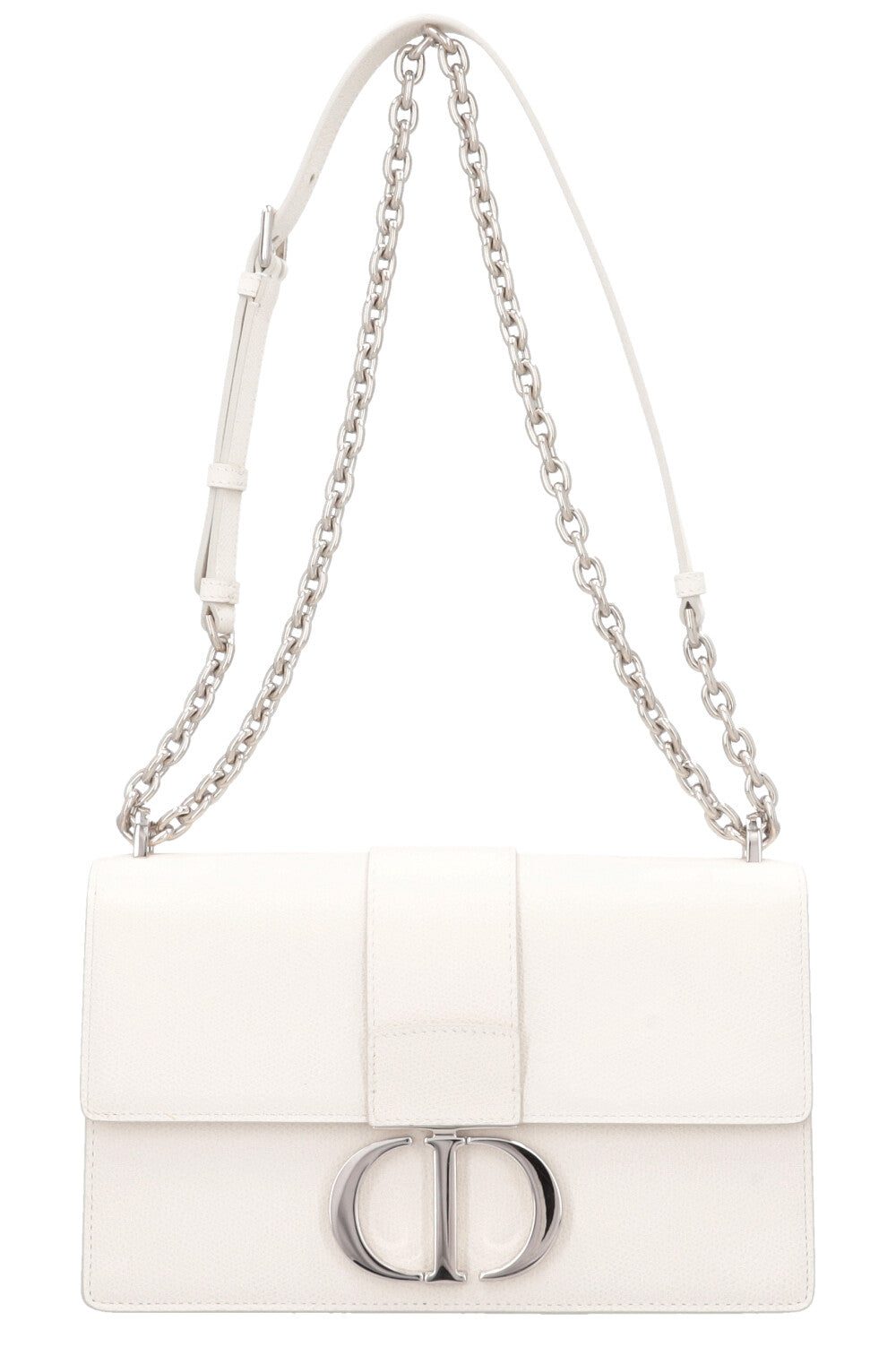 Dior Crossbody Bag Montaigne 30 Graind Leather White