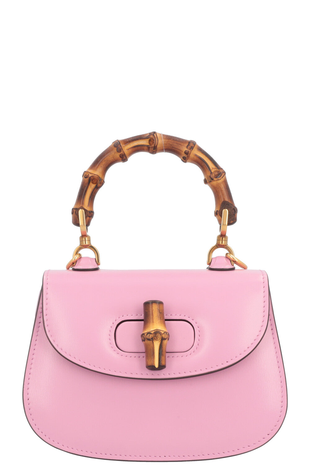 GUCCI 1947 Bamboo Mini Top Handle Bag Pink