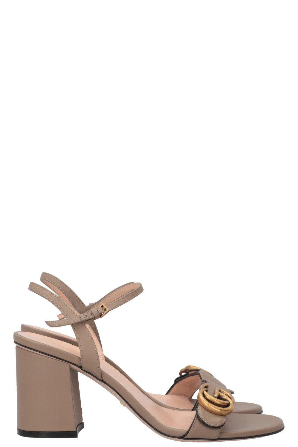 GUCCI Marmont Heels Taupe