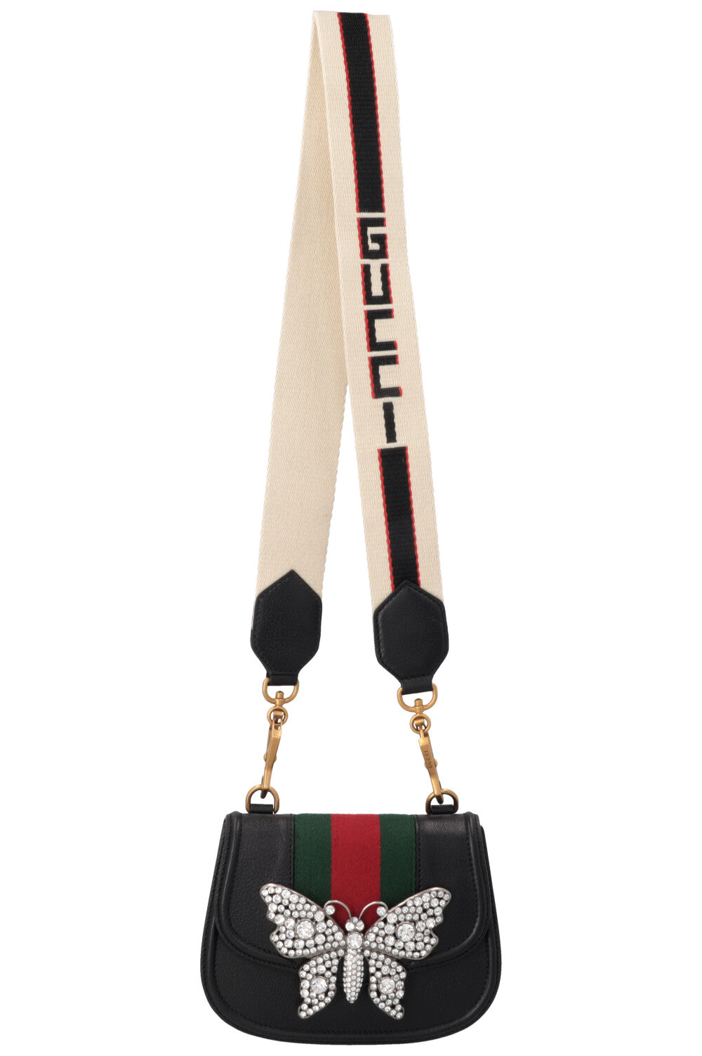 GUCCI Totem Butterfly Bag Small Black