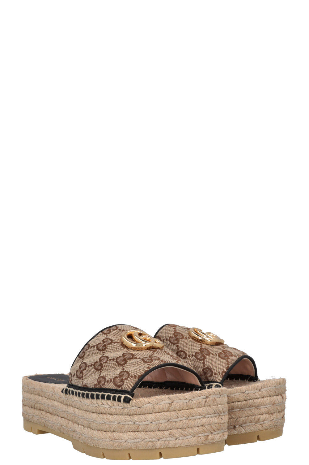 GUCCI Marmont Supreme Canvas Espadrilles