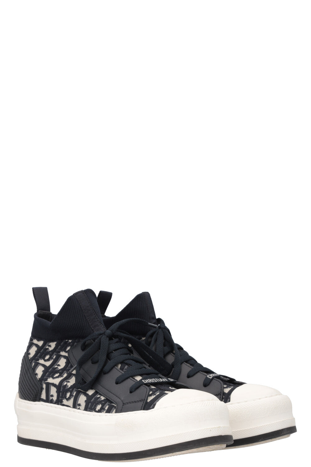 Dior Handbag Walk'N' Sneakers Oblique 5 Blue Shoes