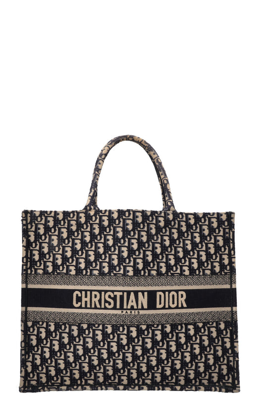 Dior Tote Bag Book Tote Oblique 2 Blue Large