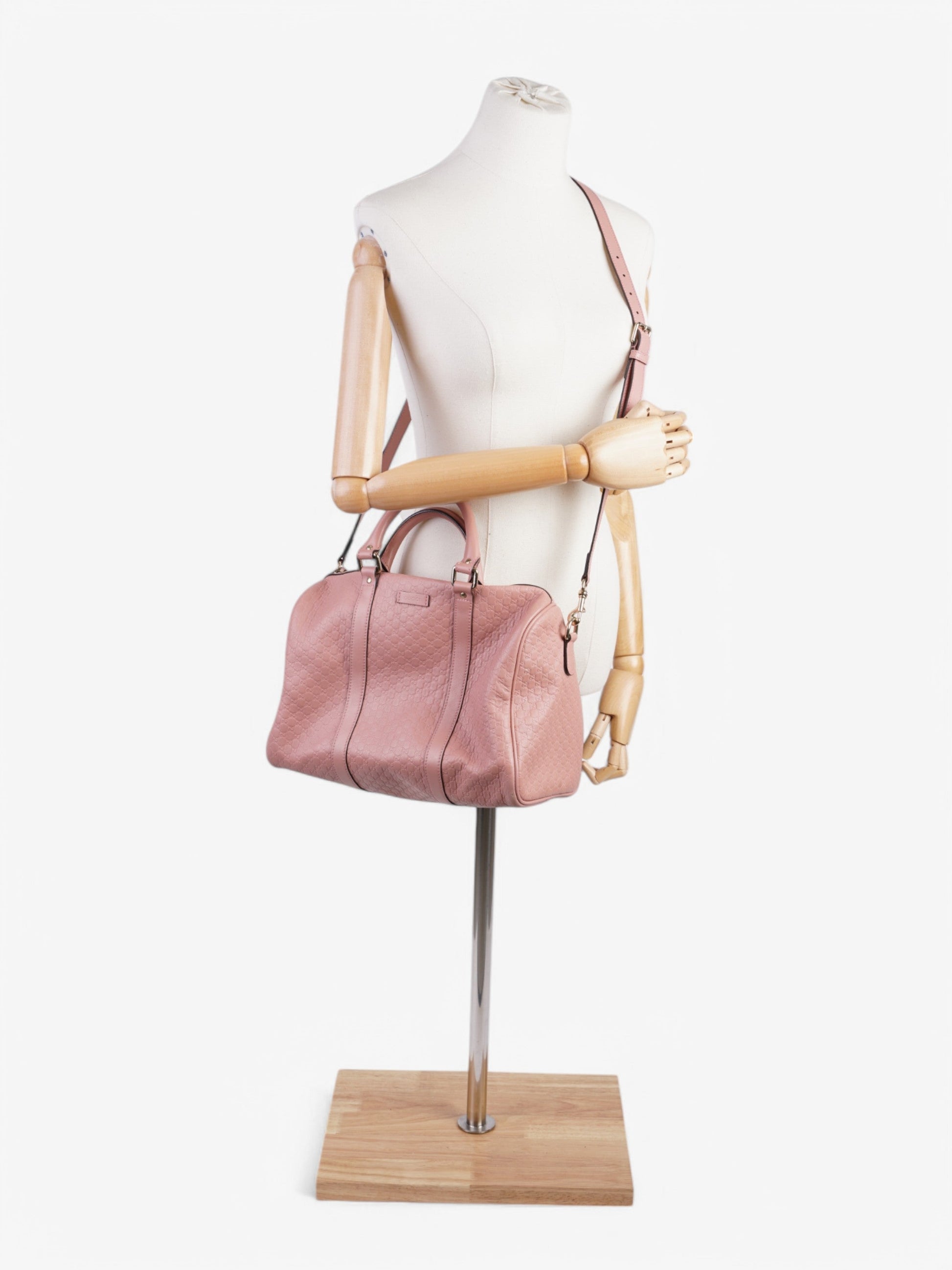 Gucci Joy Boston Bag Dusty Leather Pink Shoulder Bag