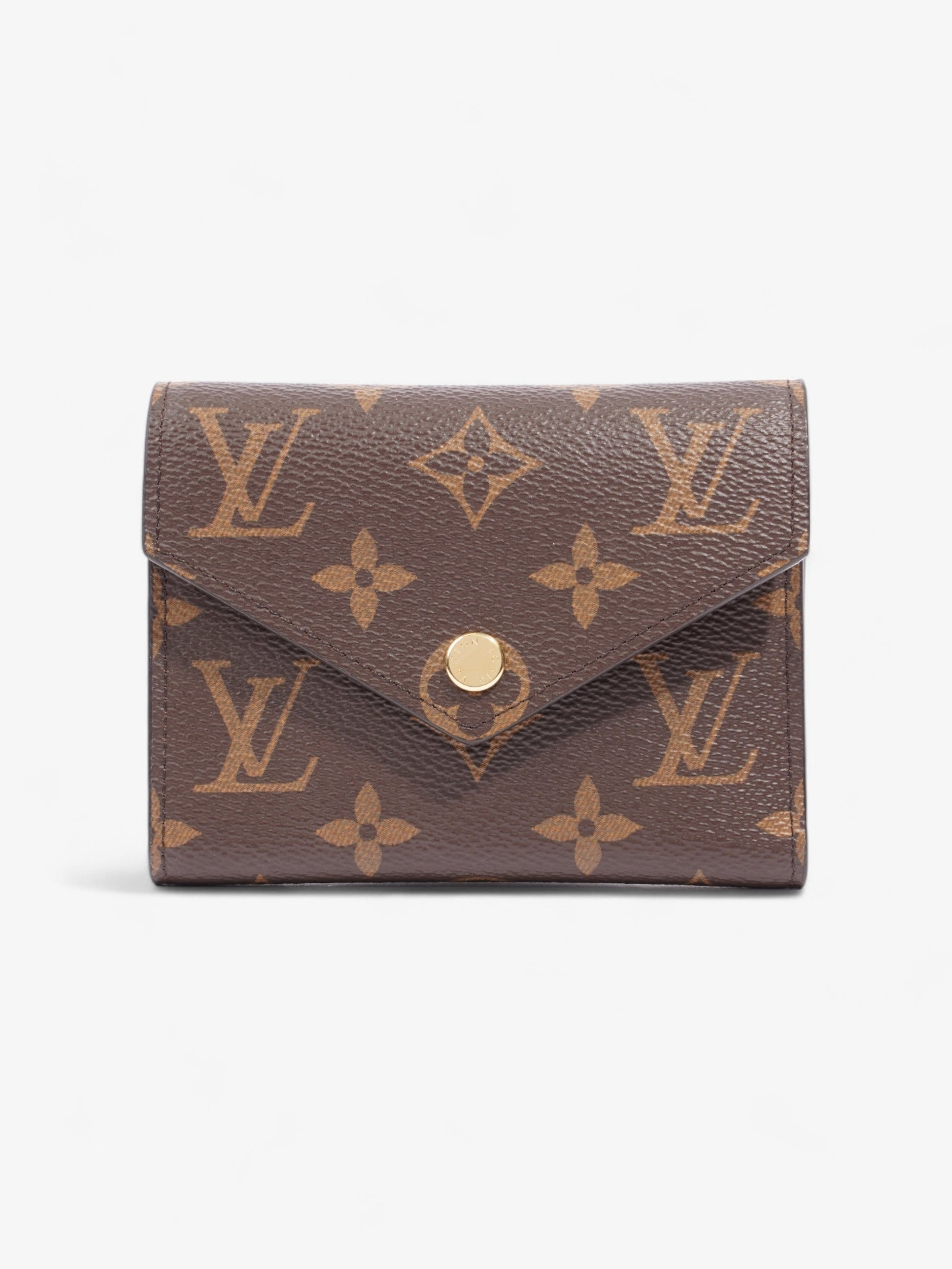 Louis Vuitton Victorine Coated Monogram Gold Canvas Coated Canvas Wallet Case