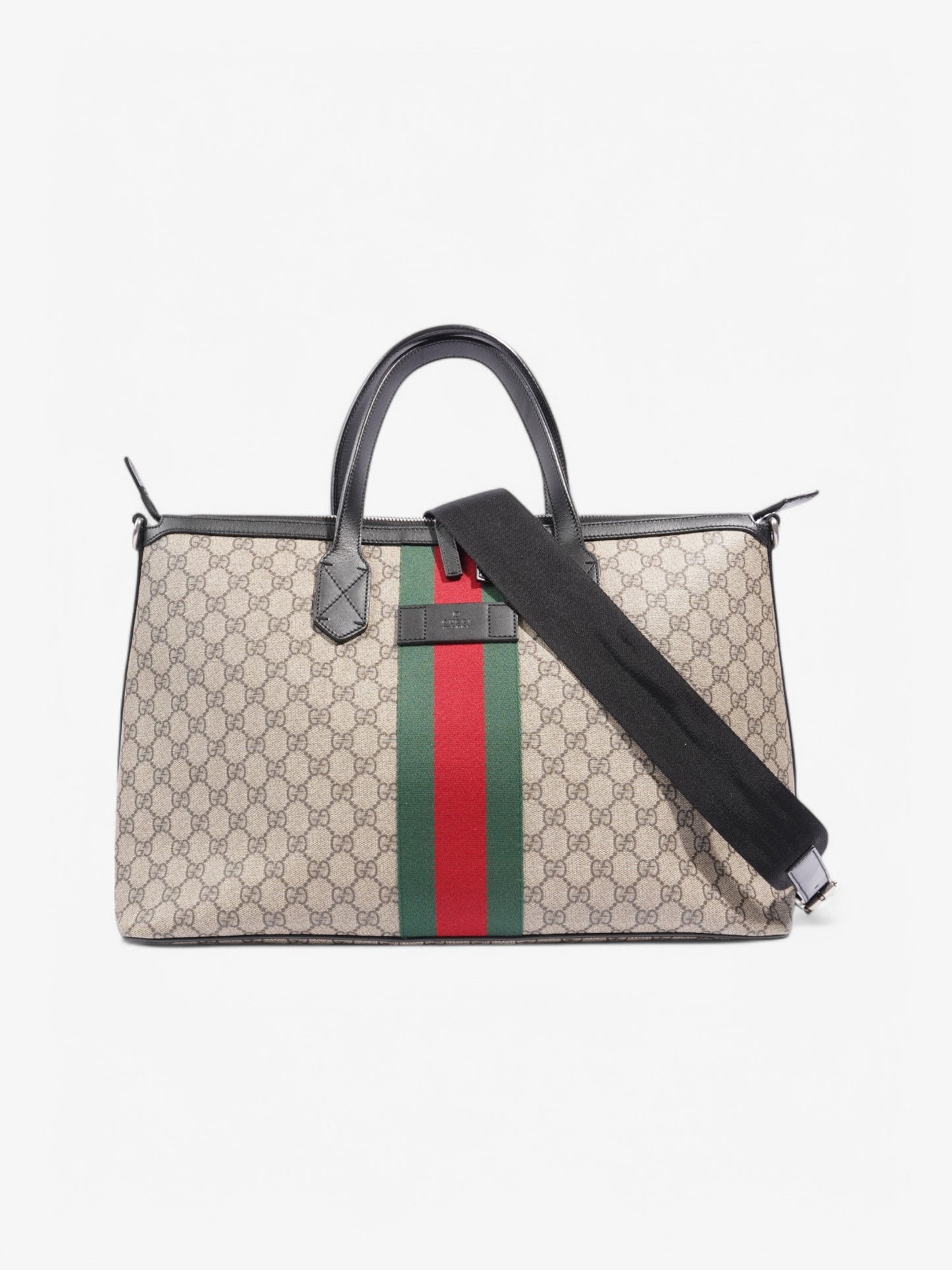 Gucci Zipper Web Tote Supreme Coated Canvas Tote Bag
