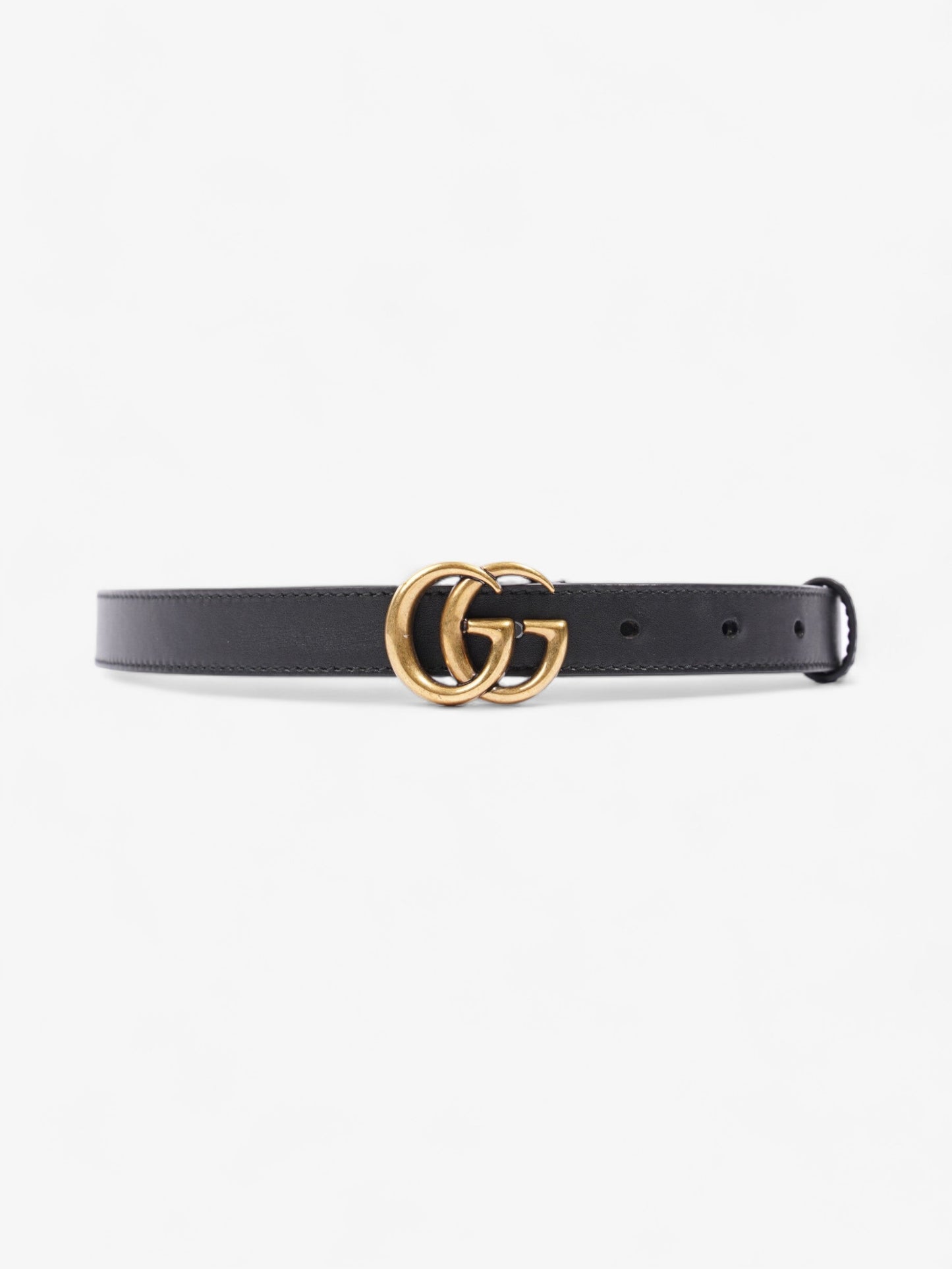 Gucci Marmont Thin Belt Handbag Leather Black Accessory 65Cm 26