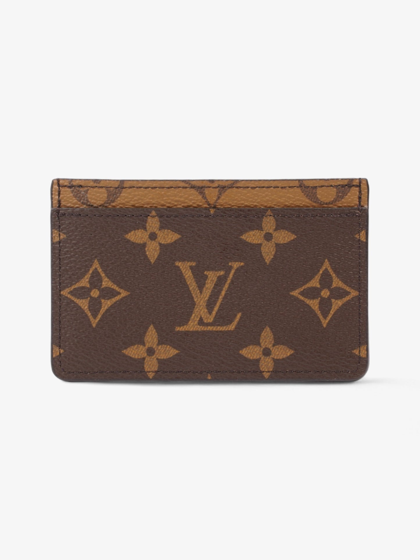 Louis Vuitton Card holder Reverse Coated Monogram Canvas Coated Canvas Wallet Case Coated Canvas