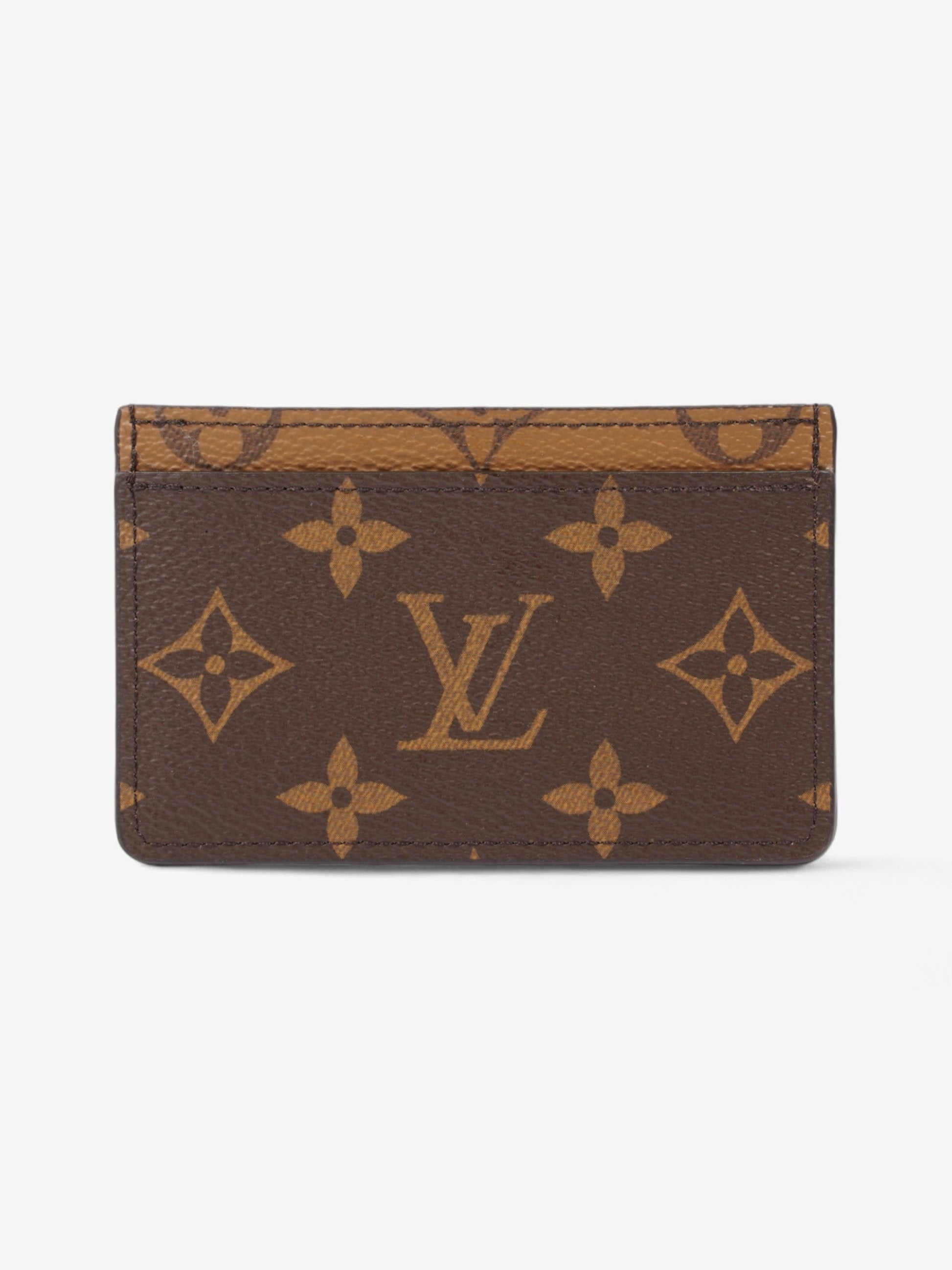 Louis Vuitton Card holder Reverse Coated Monogram Canvas Coated Canvas Wallet Case Coated Canvas