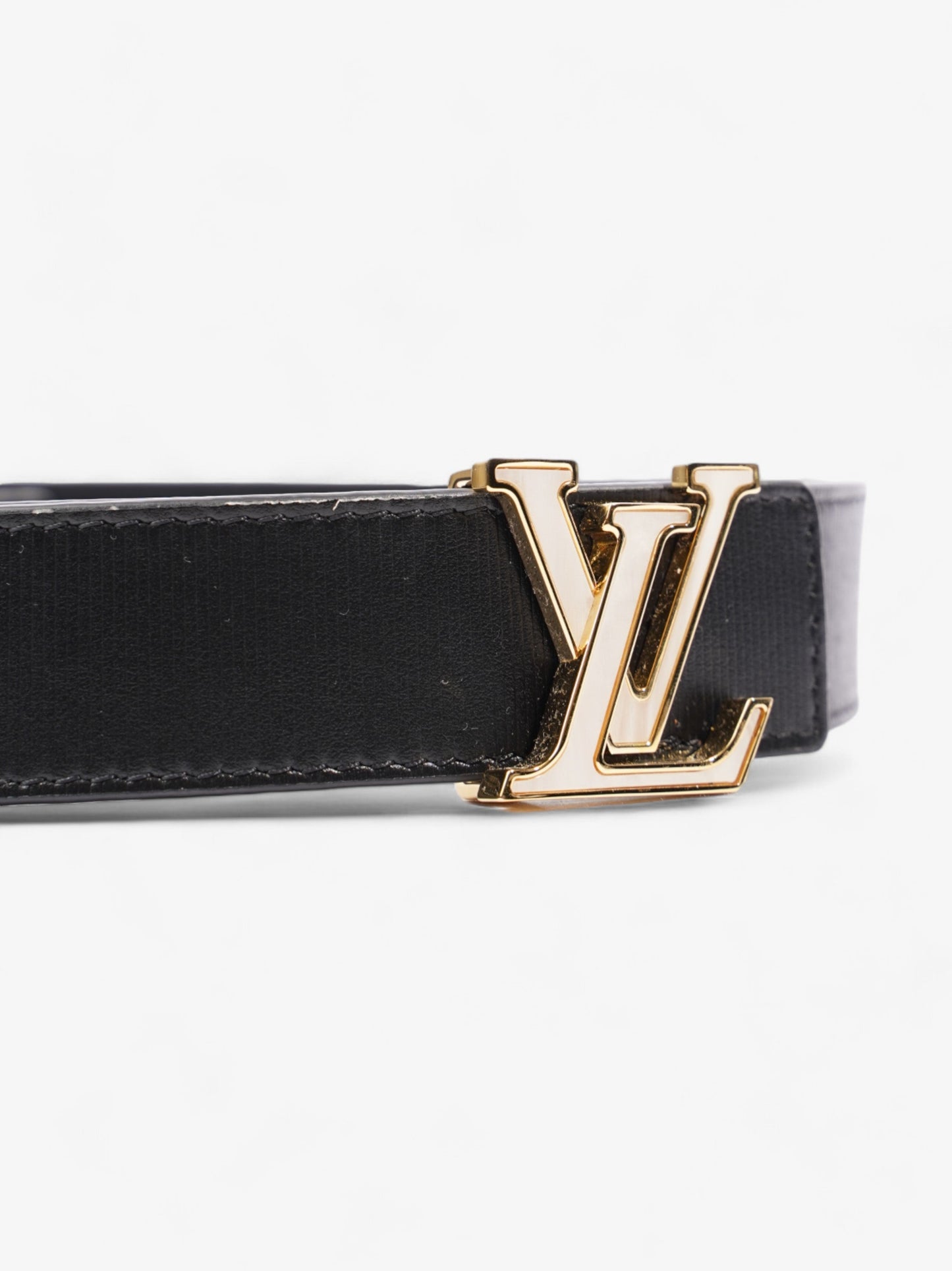 Louis Vuitton Seaside Reversible 90cm 36" Leather Black Gold Belt