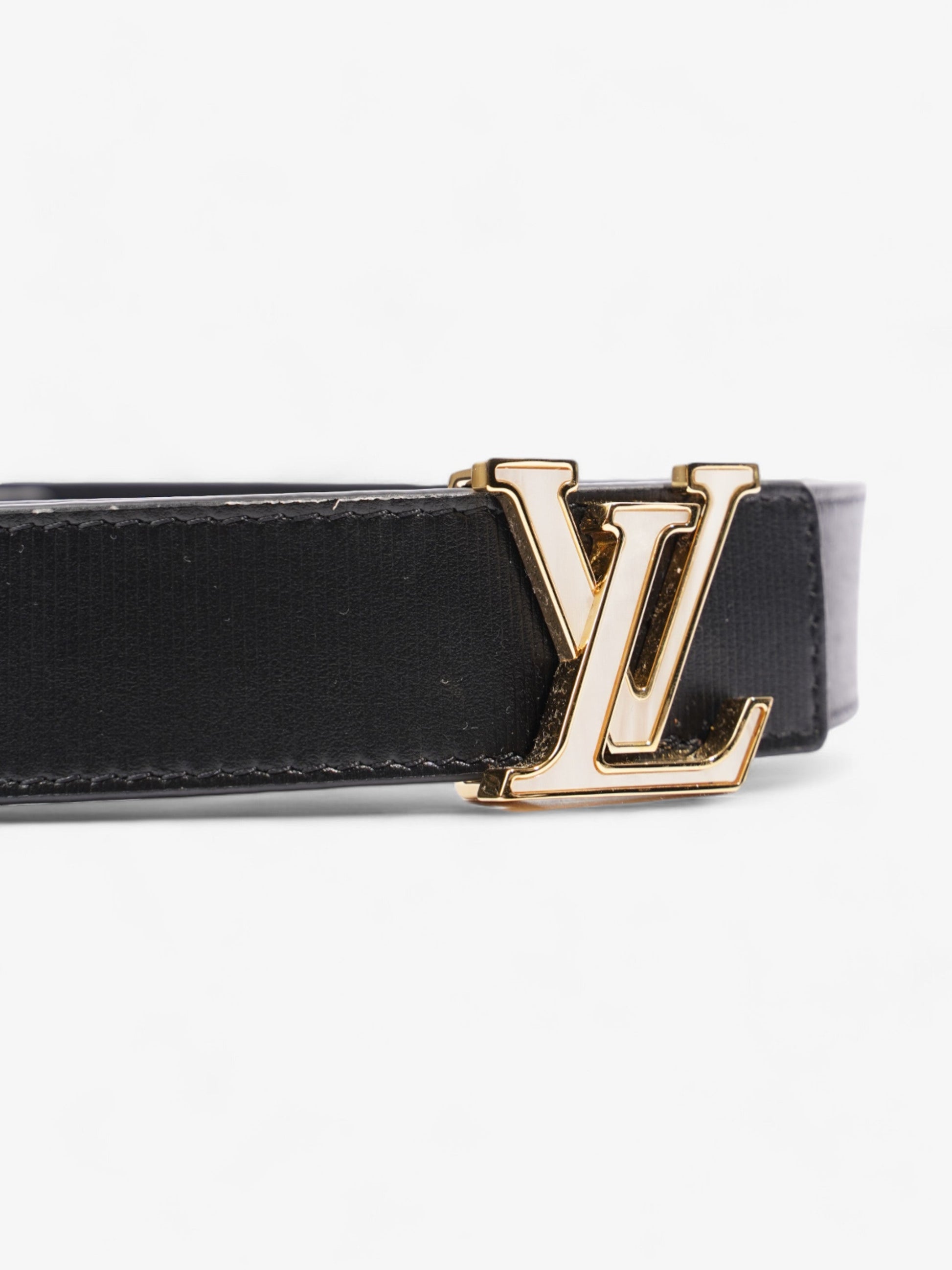 Louis Vuitton Seaside Reversible 90cm 36" Leather Black Gold Belt