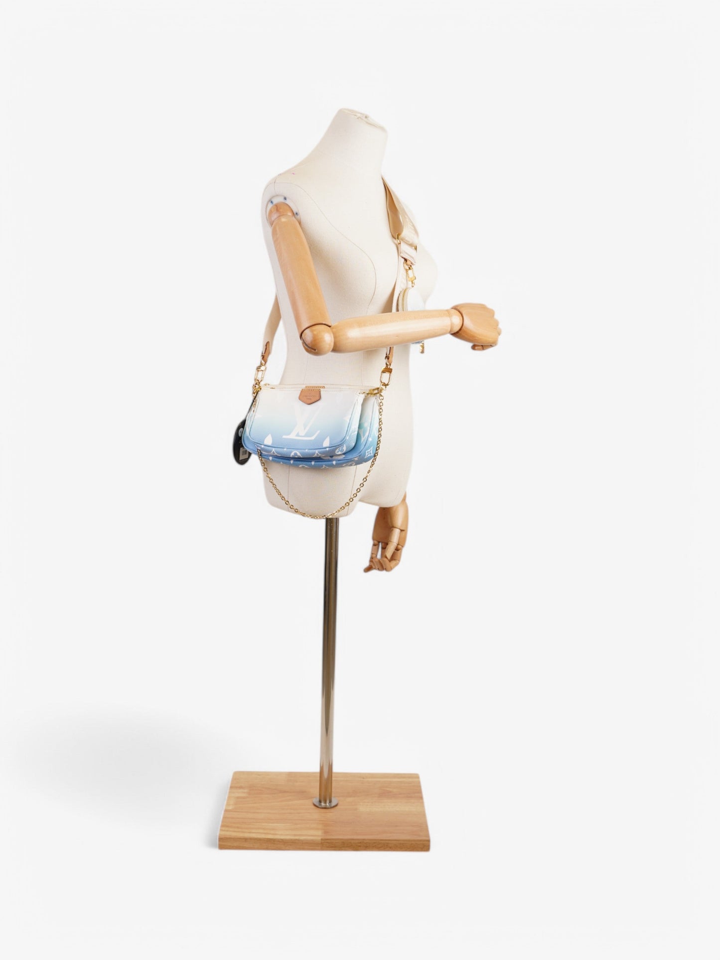 Louis Vuitton By Pool Multi Pochette Accessoires Canvas Coated Canvas White Blue Apparel
