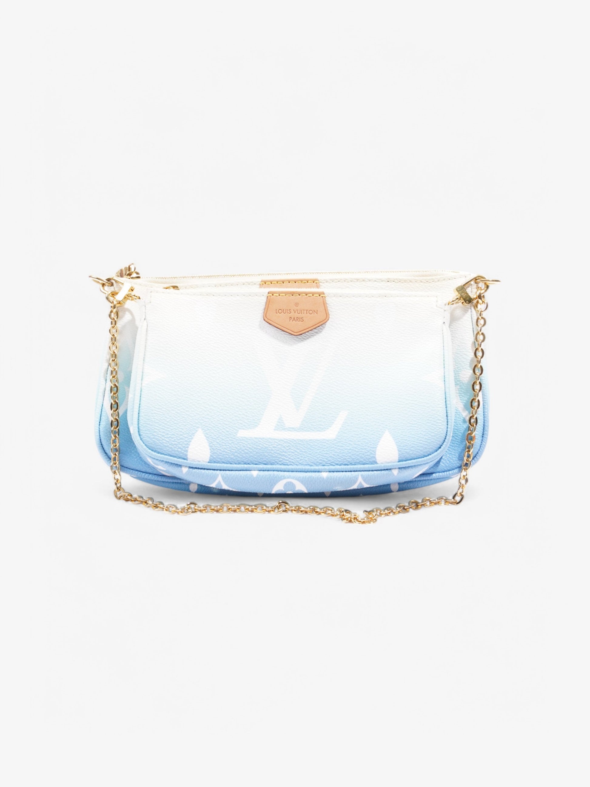 Louis Vuitton By Pool Multi Pochette Accessoires Canvas Coated Canvas White Blue Apparel