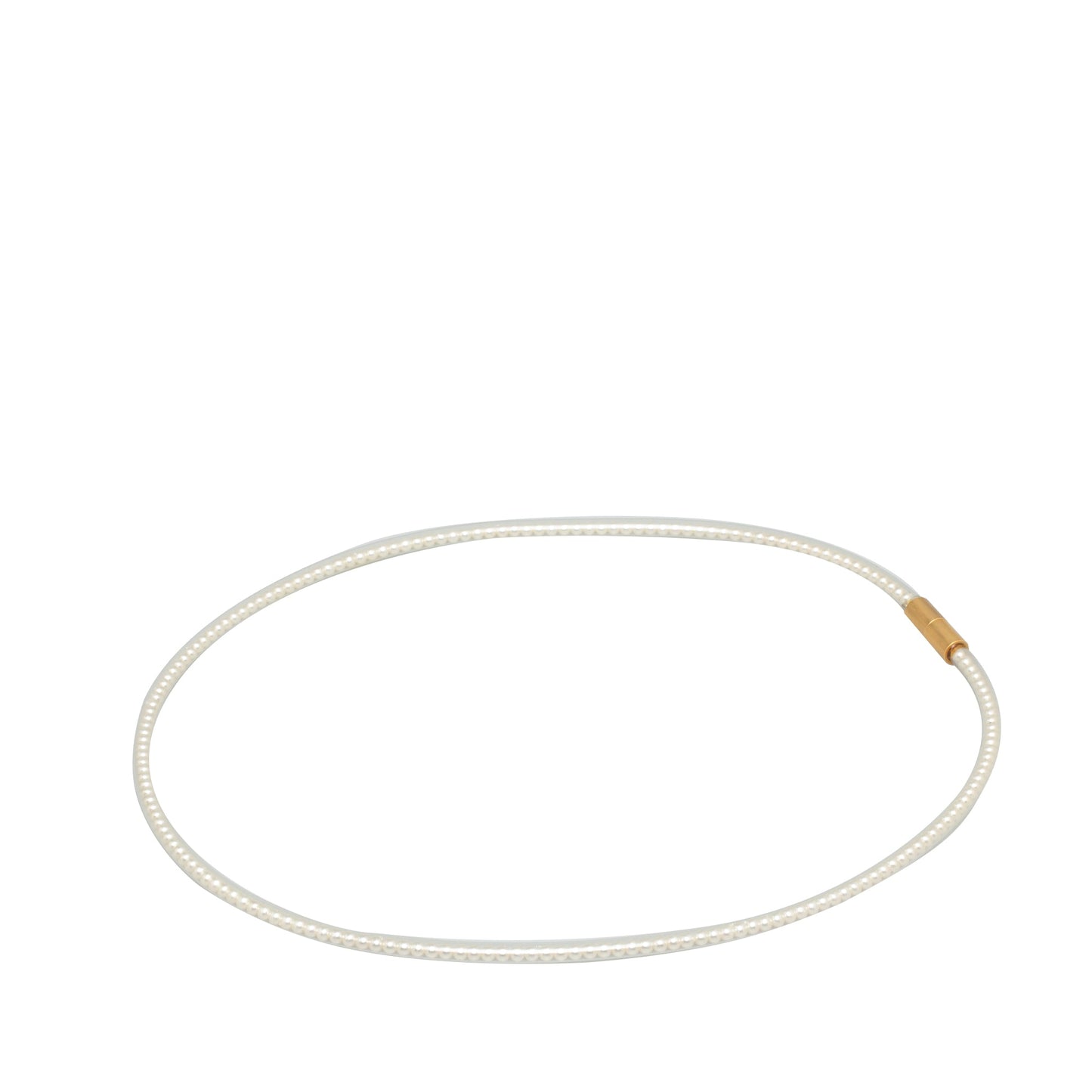 CHANEL CC Faux Pearl Choker Costume Necklace