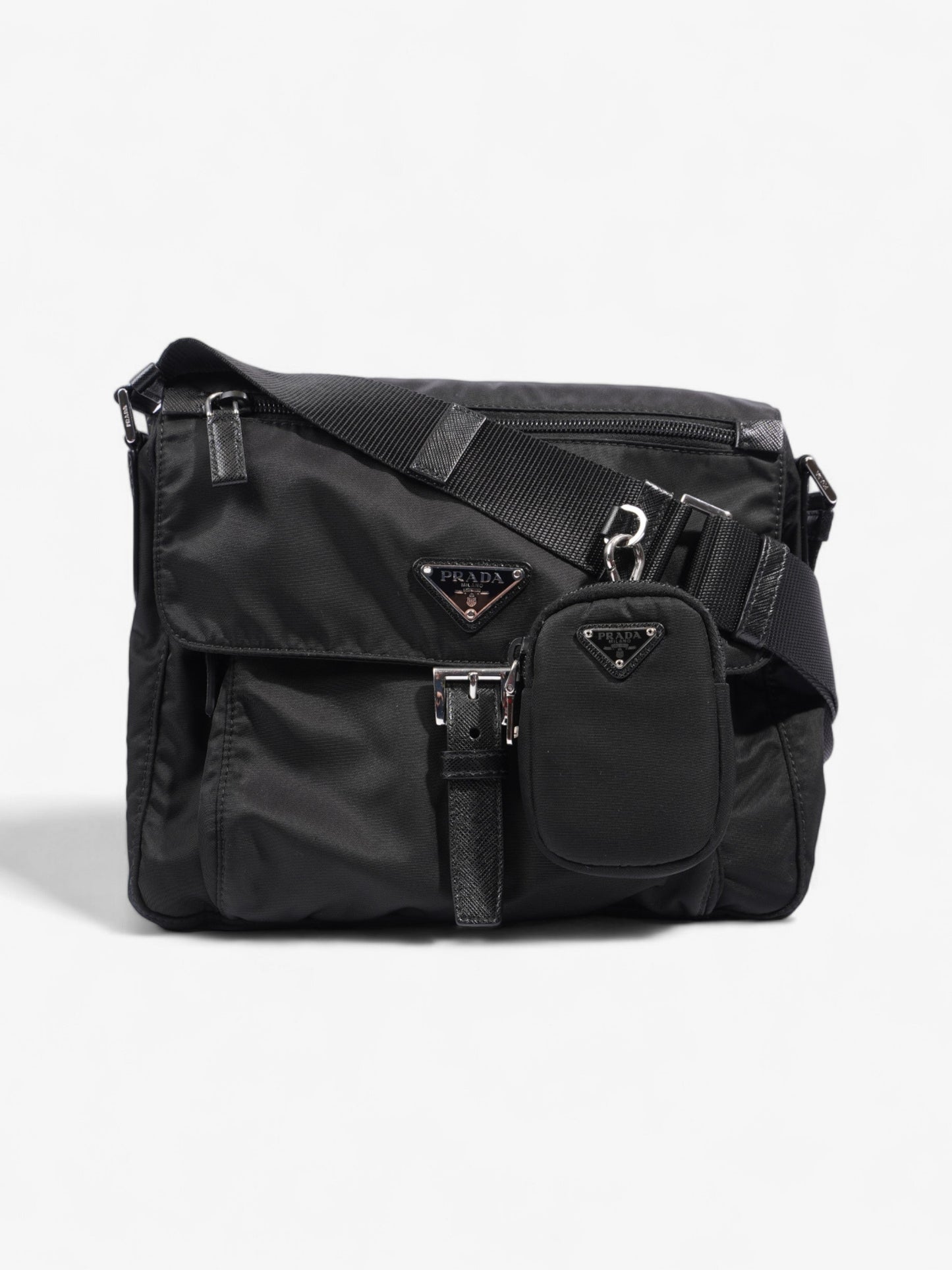 Prada Tessuto Crossbody Re Nylon Black Crossbody Bag Black Re Nylon