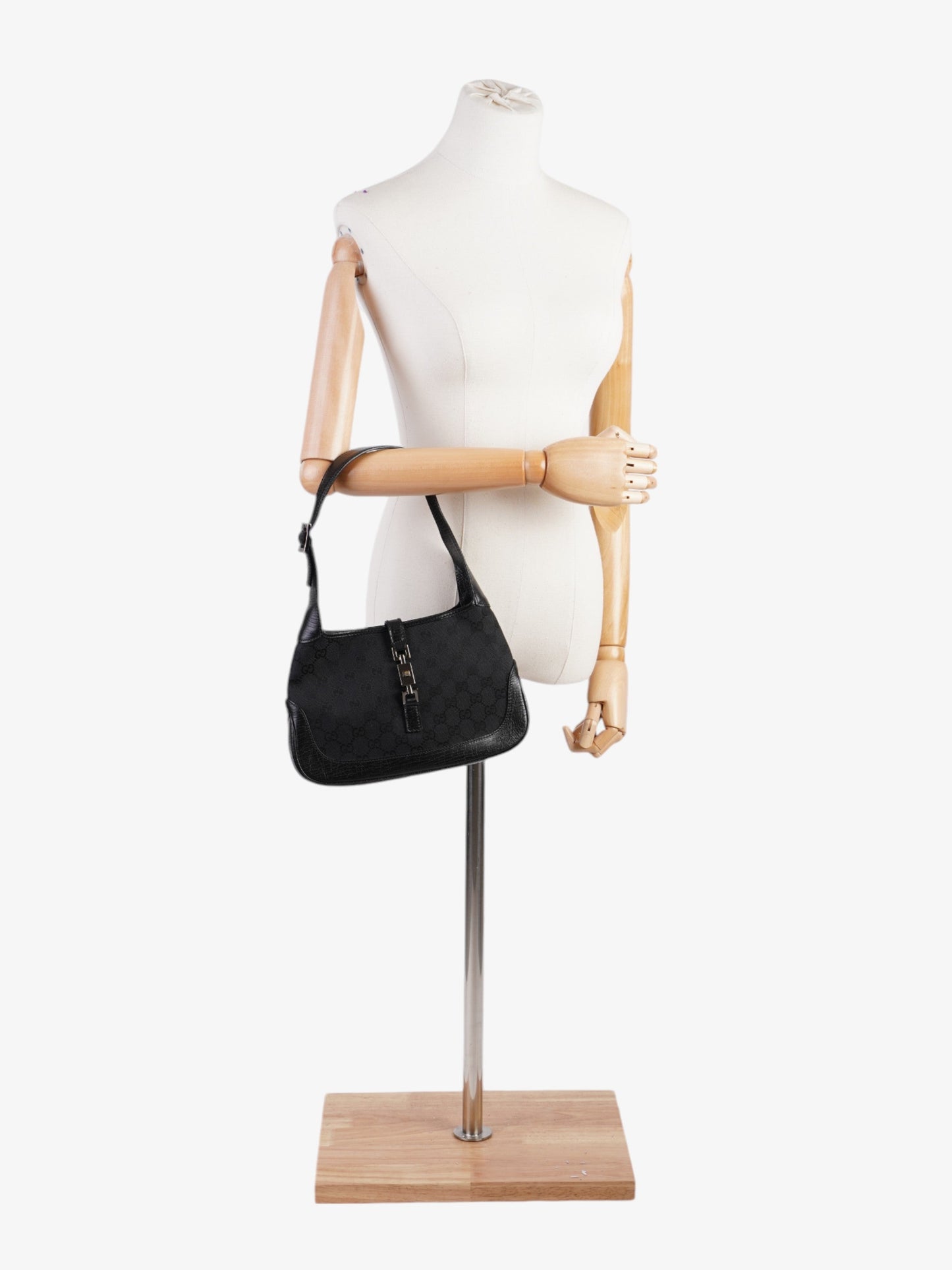 Gucci Jackie Supreme Shoulder Bag Canvas Black