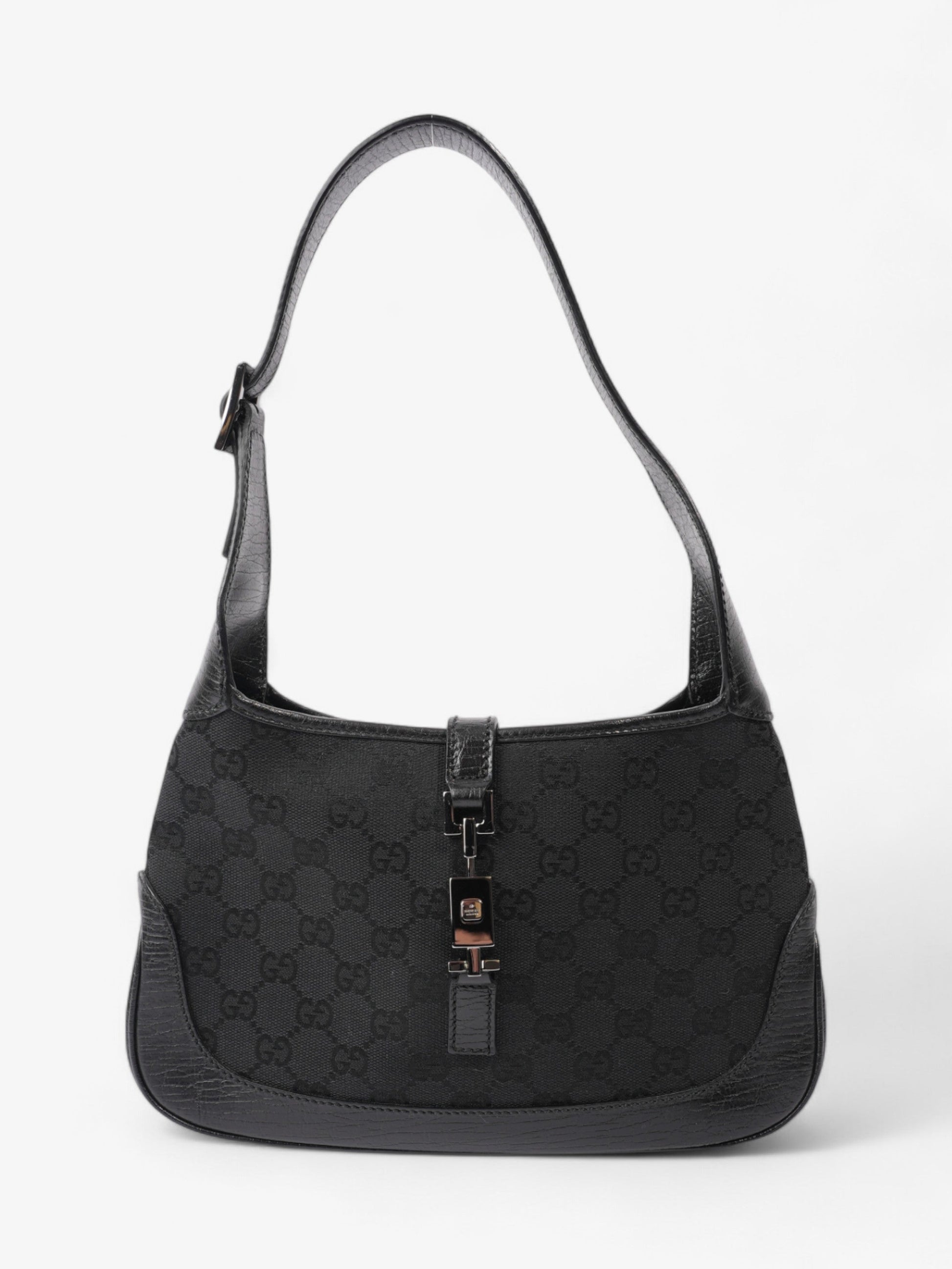 Gucci Jackie Supreme Shoulder Bag Canvas Black