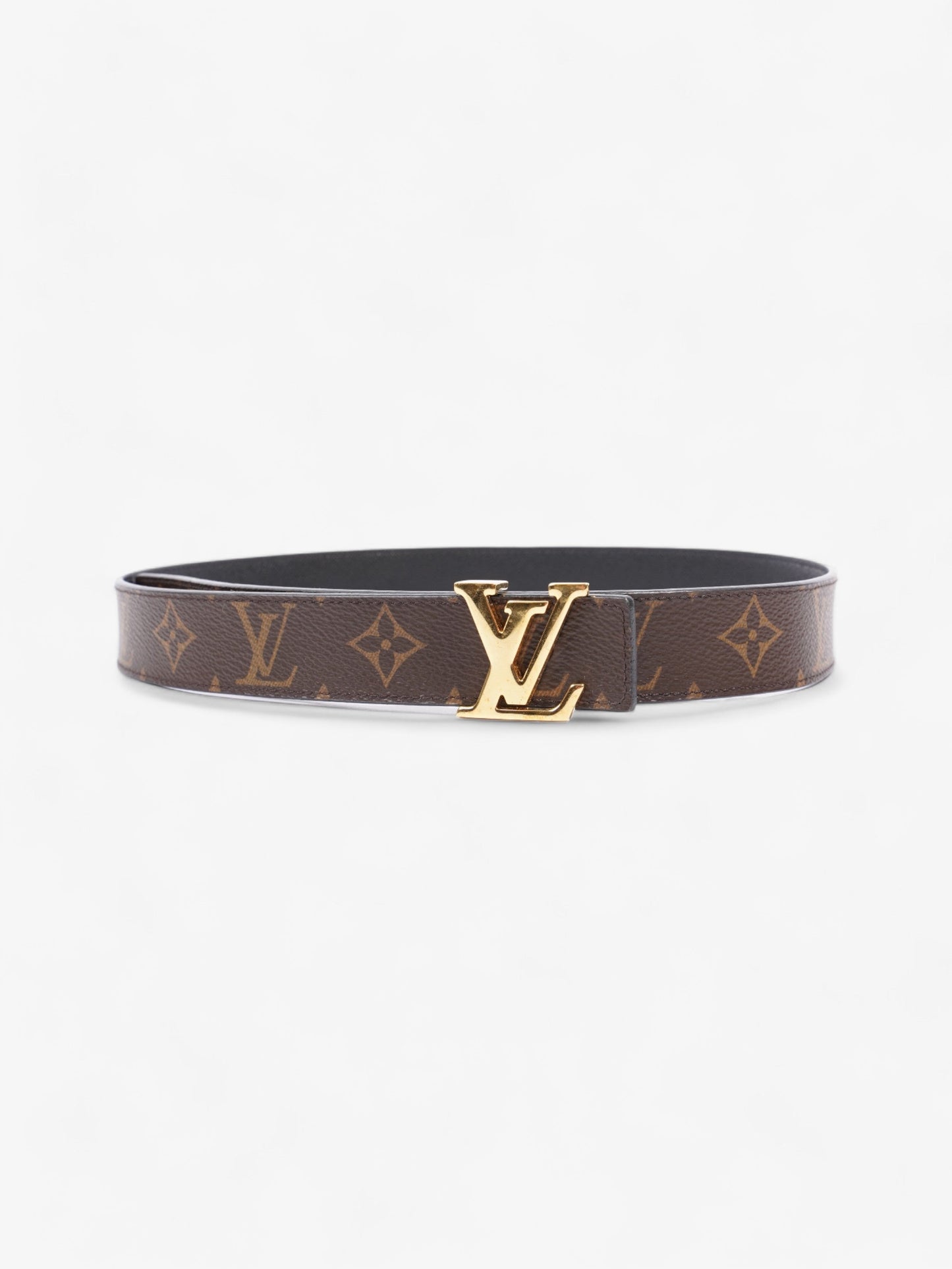 Louis Vuitton Iconic 25MM Reversible 80cm 32" Monogram Canvas Black Belt