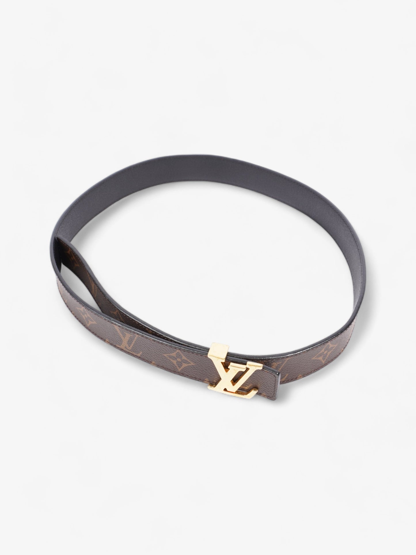 Louis Vuitton Iconic 25MM Reversible 80cm 32" Monogram Canvas Black Belt