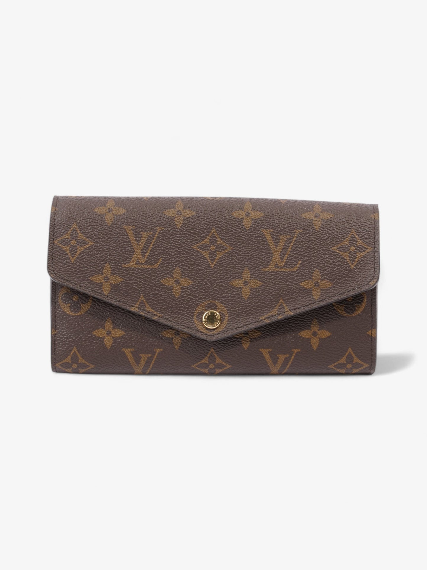 Louis Vuitton Sarah Monogram Gold Canvas Wallet Case