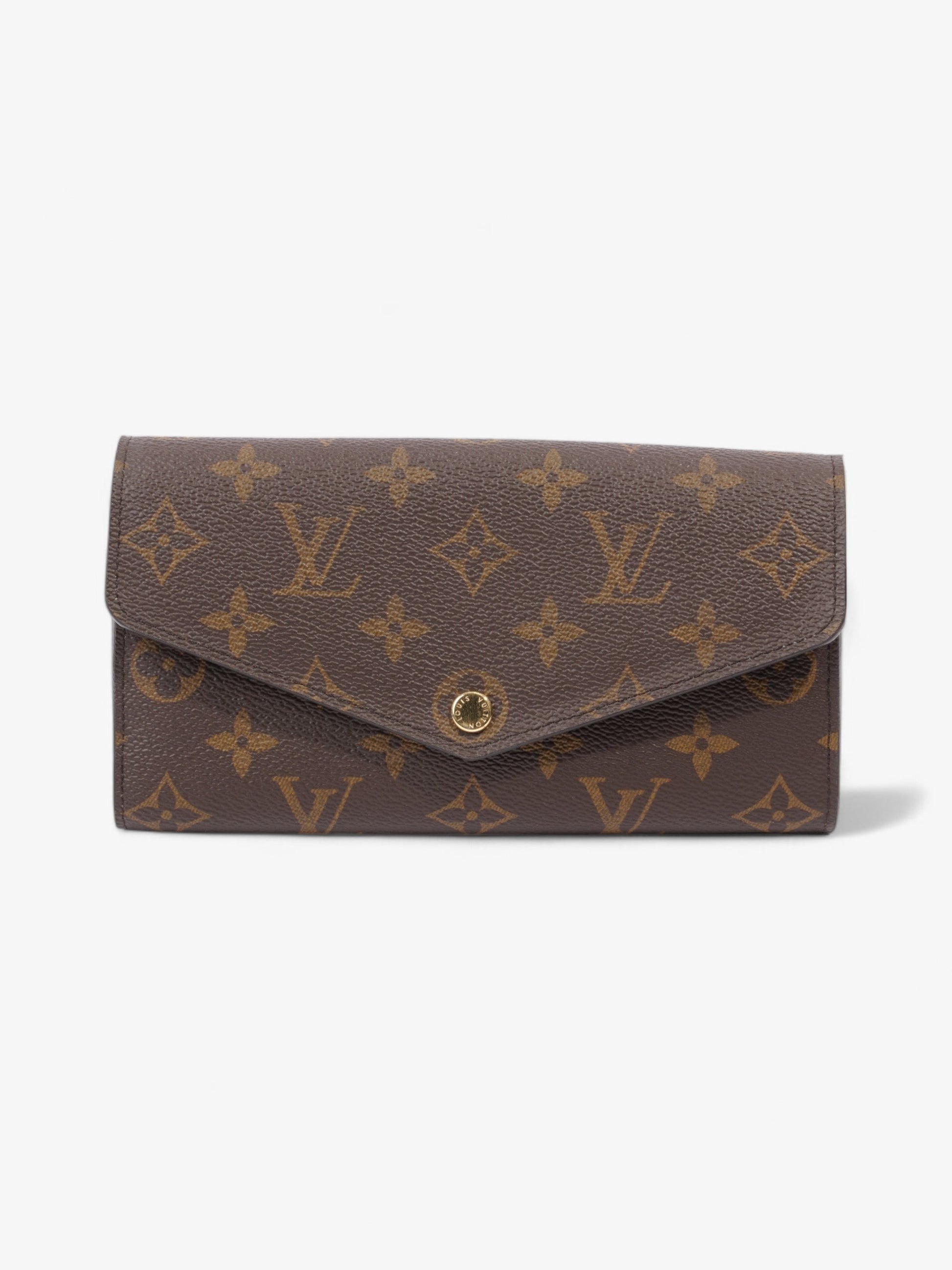 Louis Vuitton Sarah Monogram Gold Canvas Wallet Case