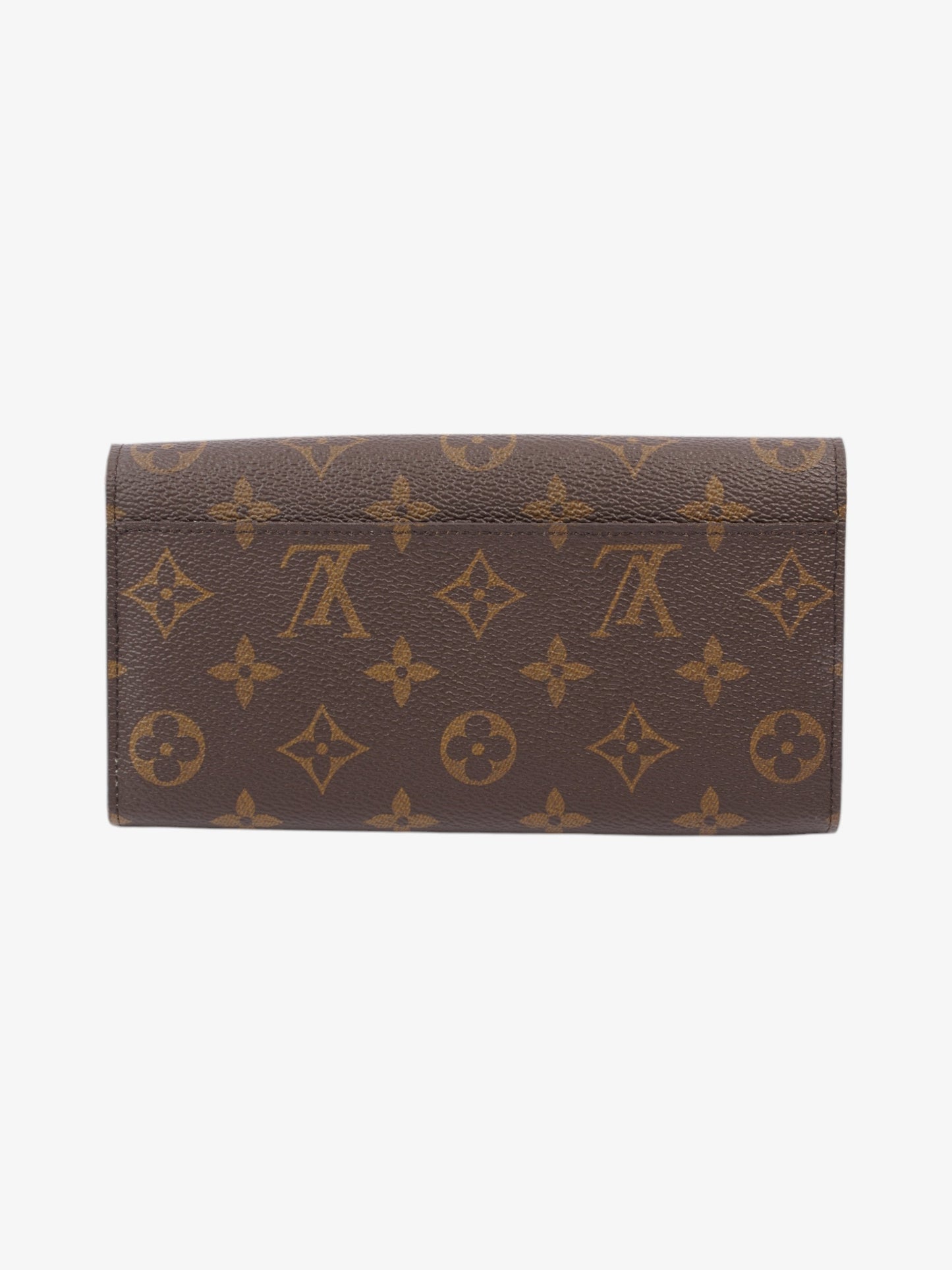 Louis Vuitton Sarah Monogram Gold Canvas Wallet Case