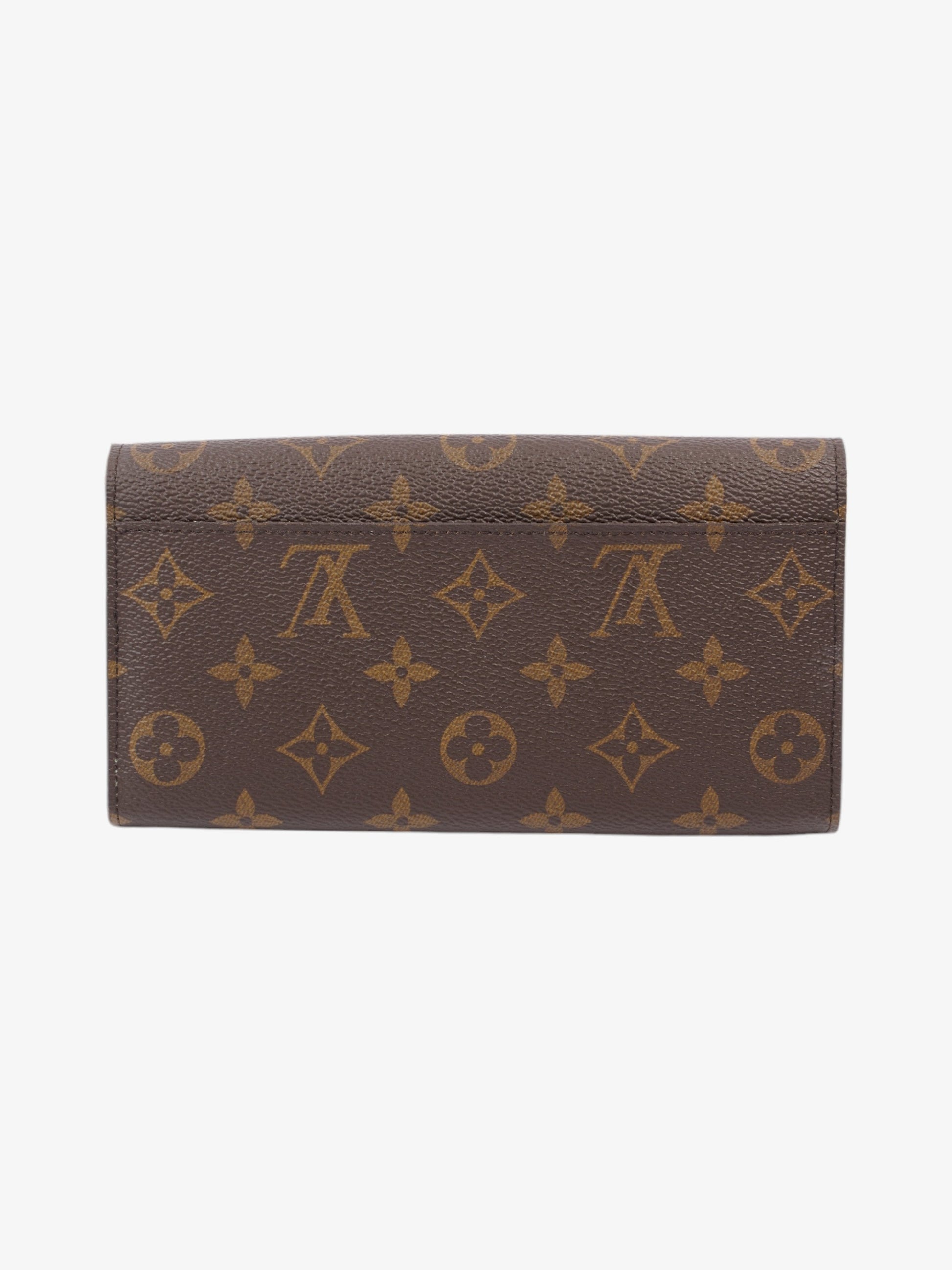 Louis Vuitton Sarah Monogram Gold Canvas Wallet Case
