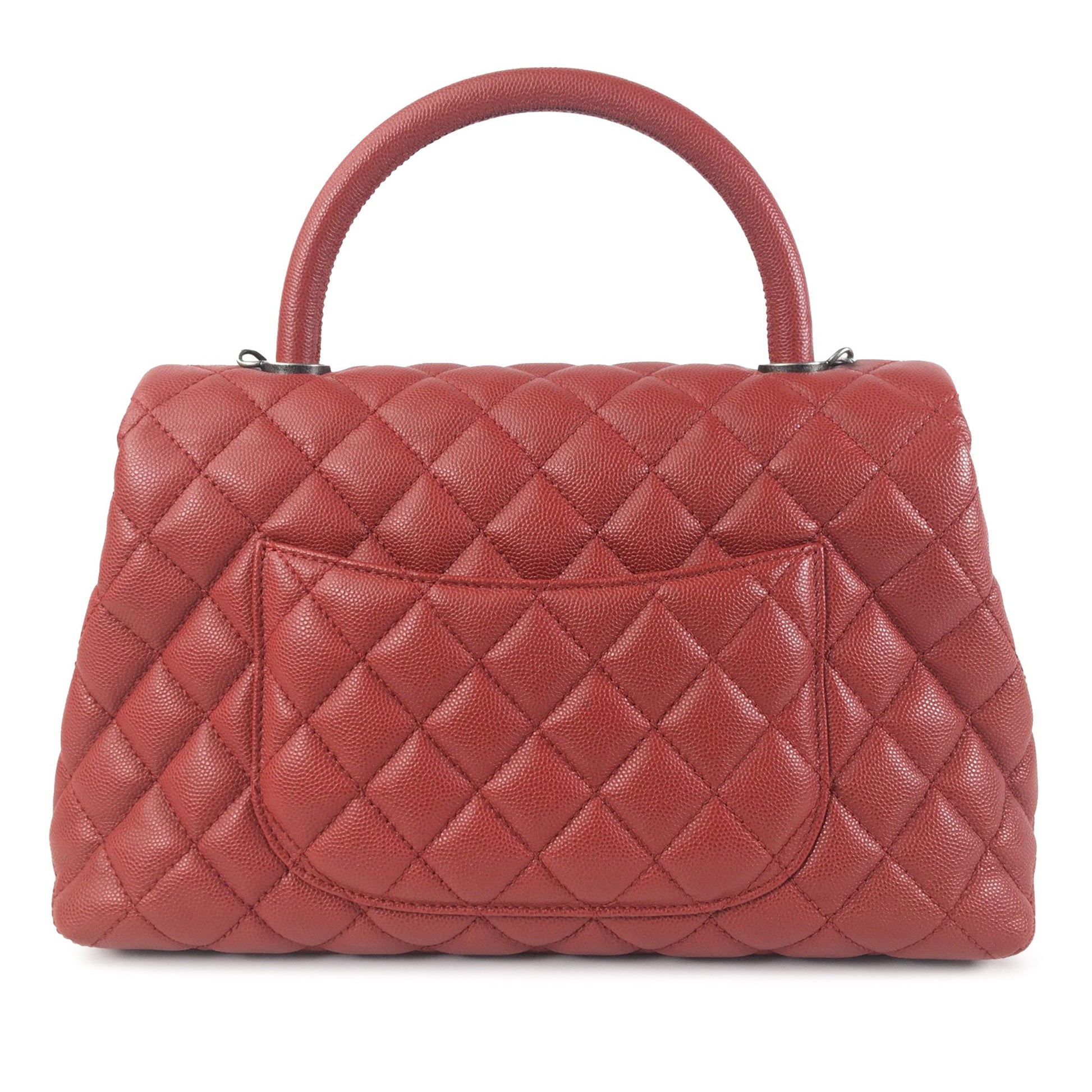 CHANEL Medium Caviar Coco Top Handle Bag