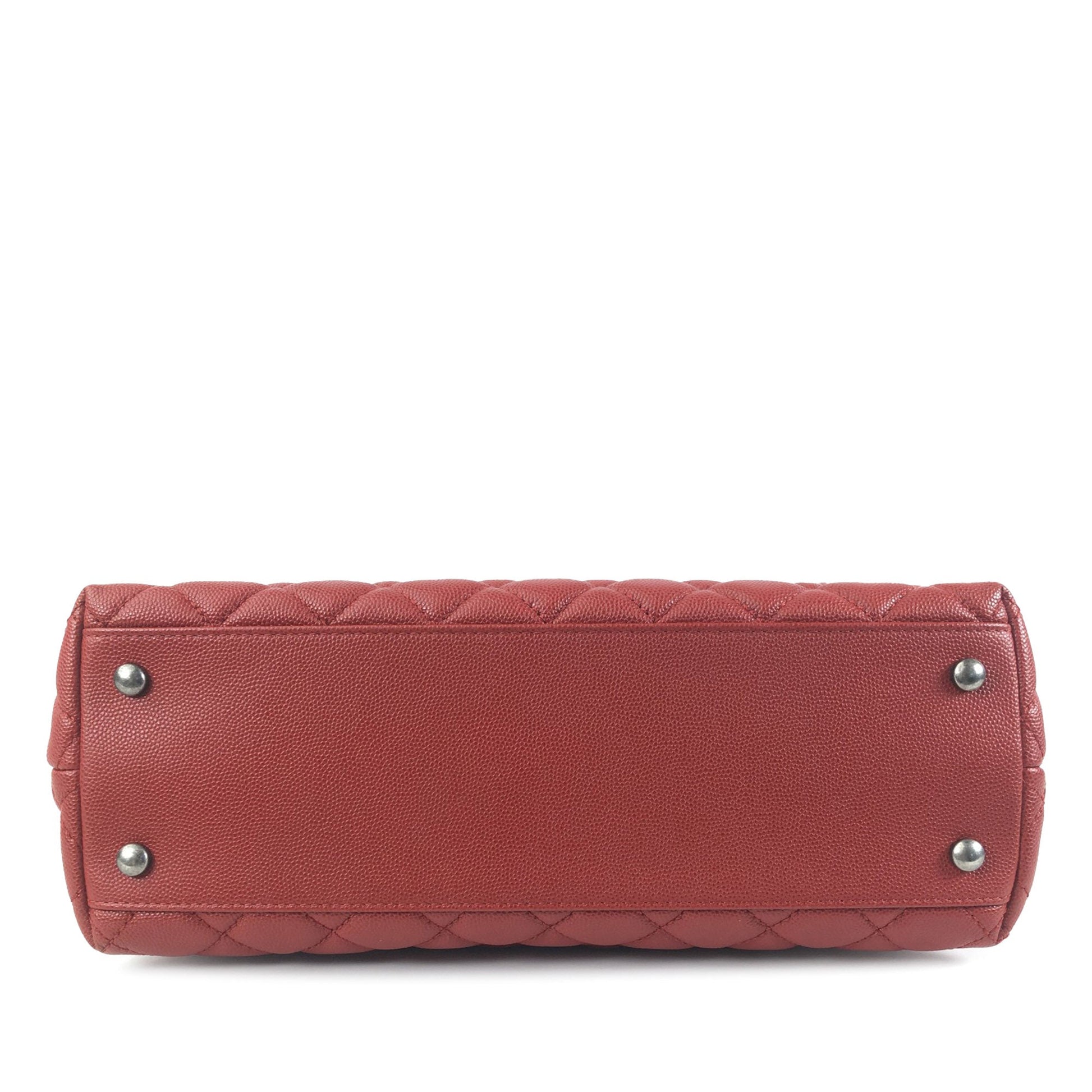CHANEL Medium Caviar Coco Top Handle Bag