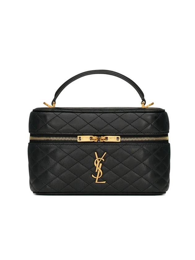 YSL Saint Laurent Saint Laurent Trending Gabi Vanity Lambskin Tote Black Mini Tote Bag