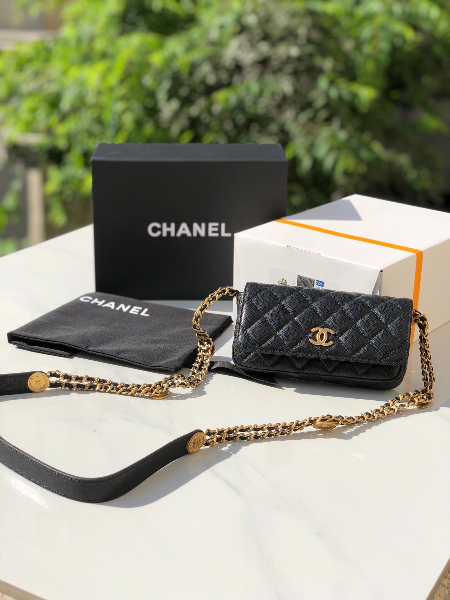 Chlsmall Top Qualityap Bags Hardware For Women Black Gold Shoulder Bag