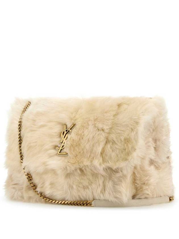 YSL Saint Laurent Luxury Trending Niki Oversized Shearling Shoulder Bag Polaire