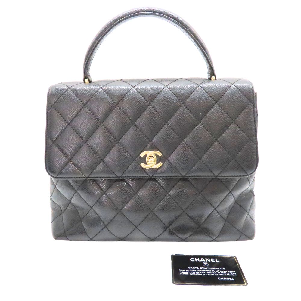 Chanel A12397 Caviar Skin Top Handle Bag Handbag
