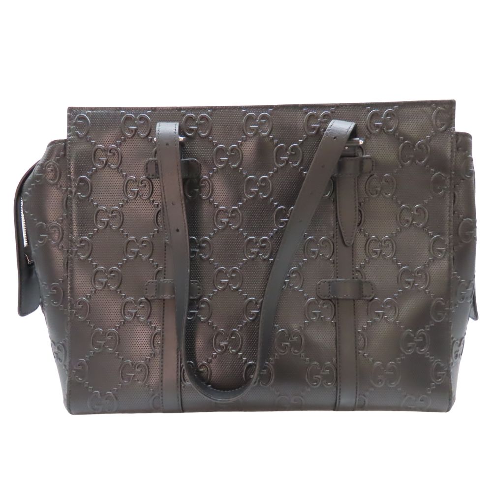 Gucci Emboss Tote Bag Leather