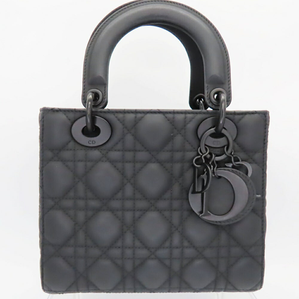 Dior Christian My Lady Cannage 2Way Bag Lambskin Travel Bag