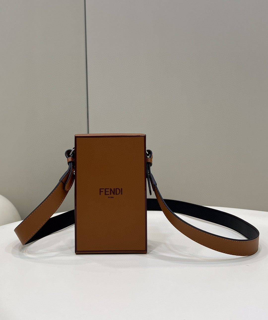 Vertical Box Rm Brown Travel Bag