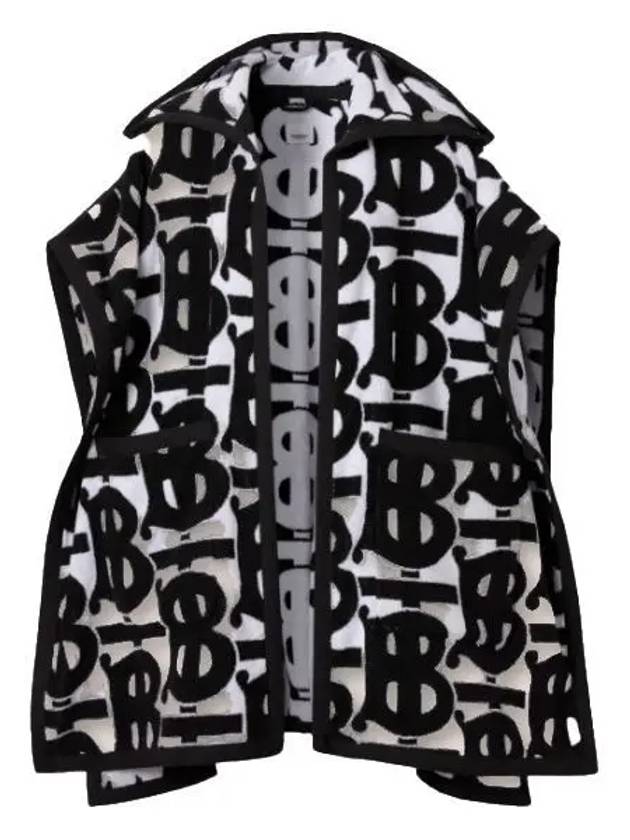 Burberry Luxury Allover Cape Handbag Monogram Black Logo Travel Bag