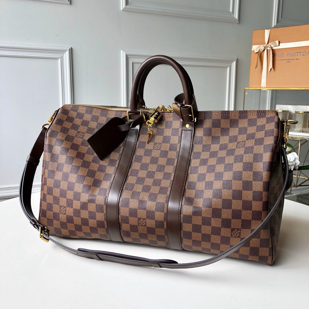 Gucci Top Quality Lu age Bag Damier Brown Travel Bag