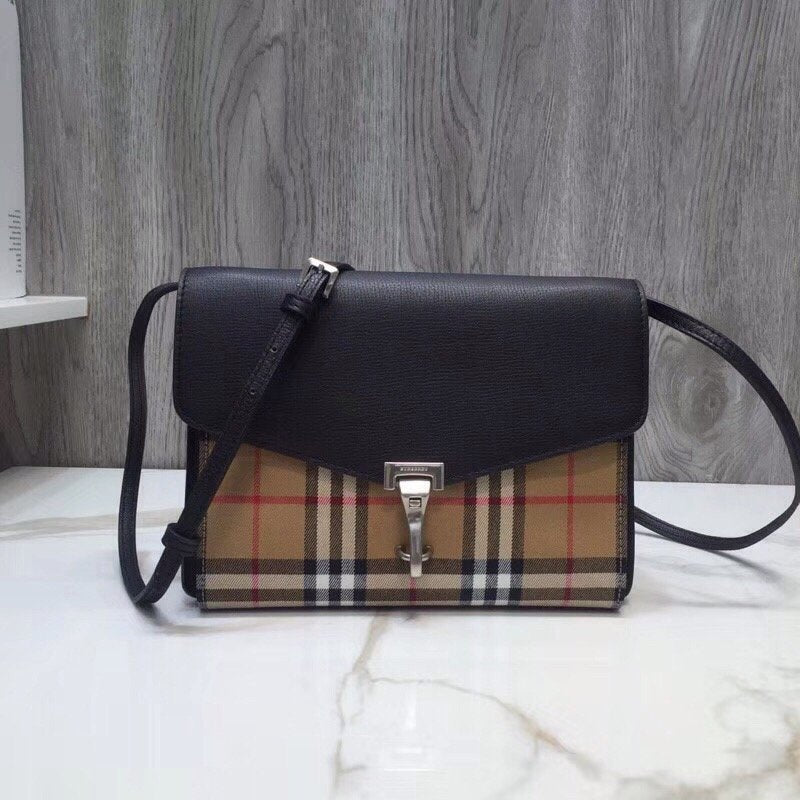 Top Quality Check And Crossbody Bag For Black Small 9In24Cm 7036