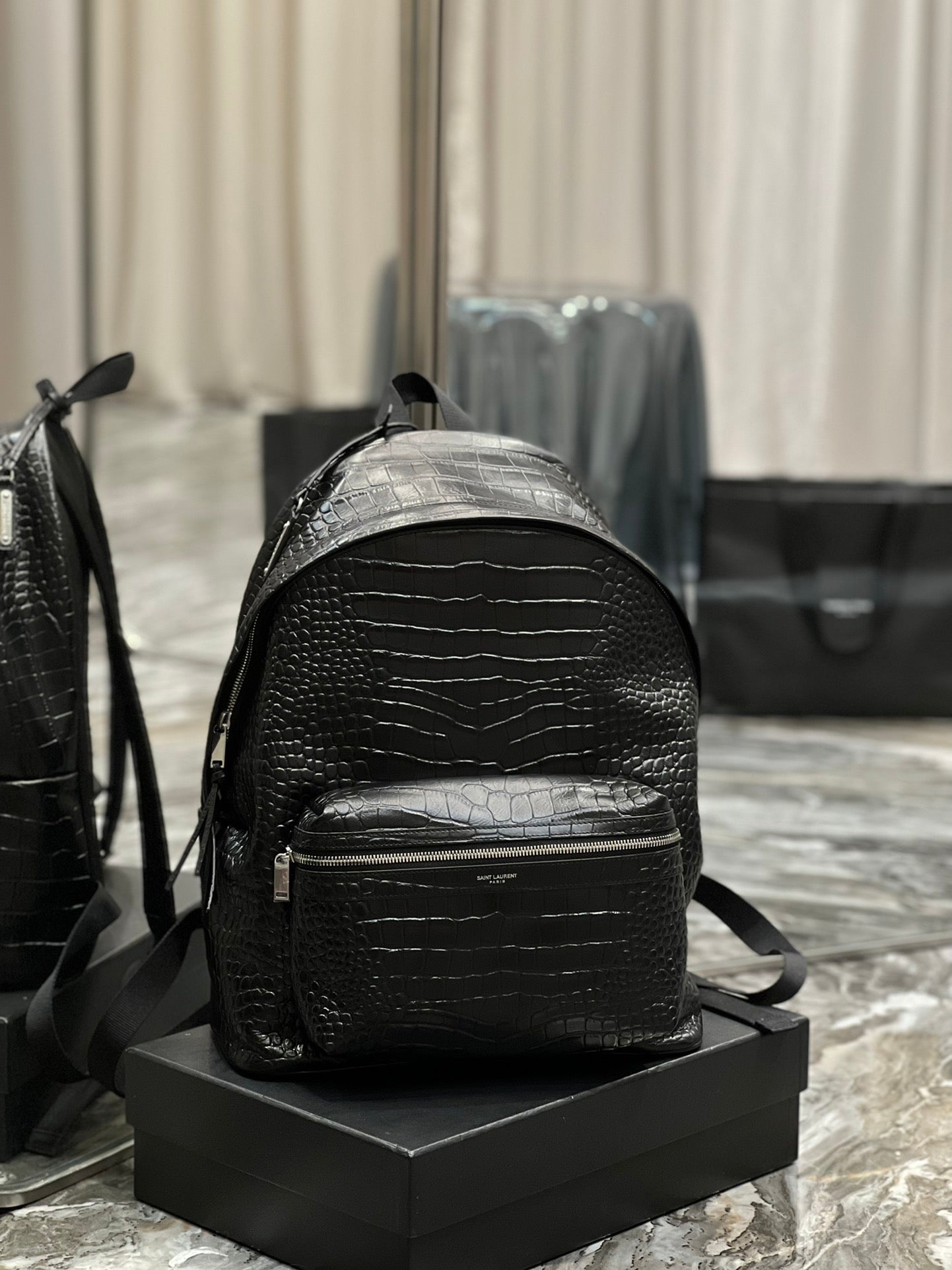 YSL Saint Laurent City Backpack , ’s 16.1in Black