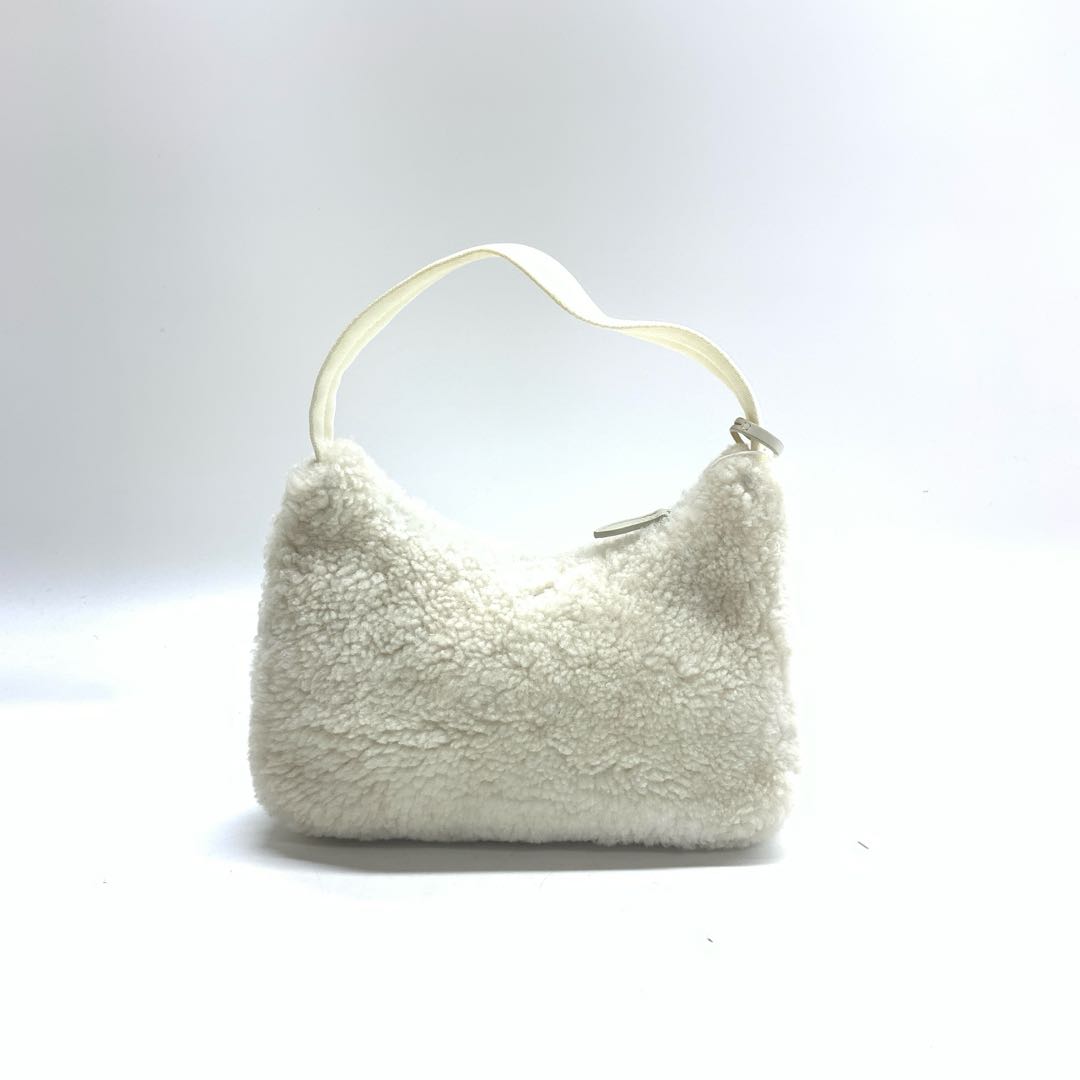 Prada Re Edition Shearling Shoulder Bag