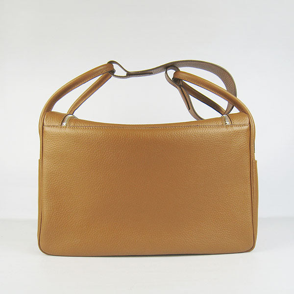 Hermes Luxury Lindy Cm Handbag Light Ocher Silver Travel Bag