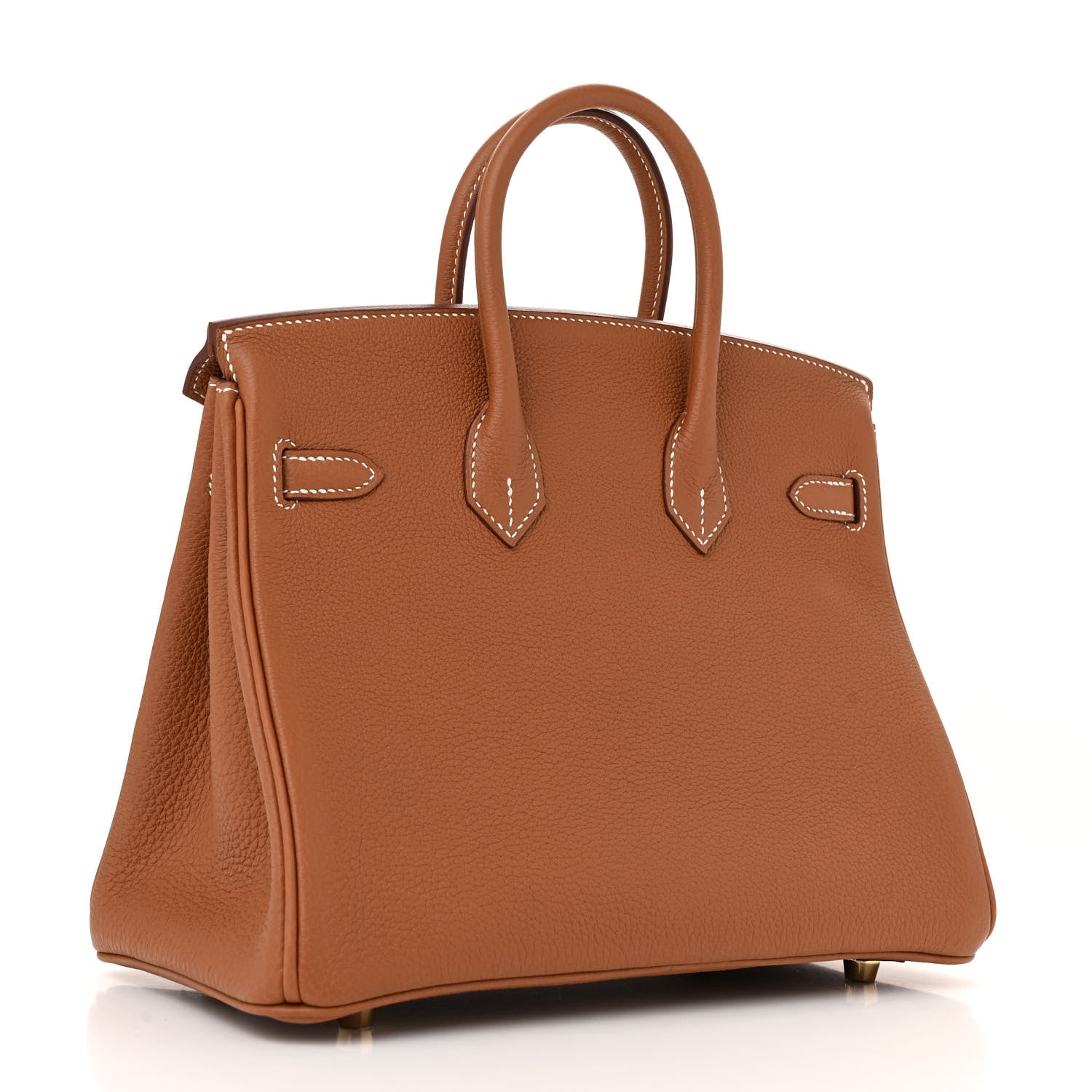 Hermes Togo Birkin Handbag Gold Travel Bag 25 Gold 1766360