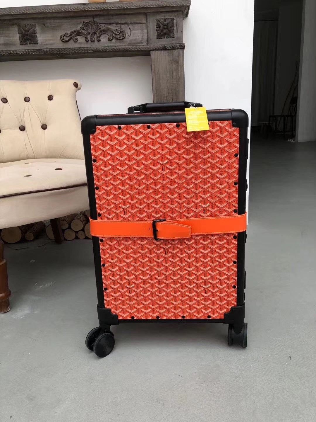 Gucci Goyard Rolling Vali Orange For Men Lu Travel Bag