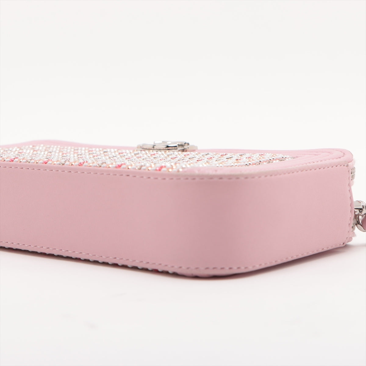 Chanel Boy Chanel  Chain Wallet Pink Silver  23rd