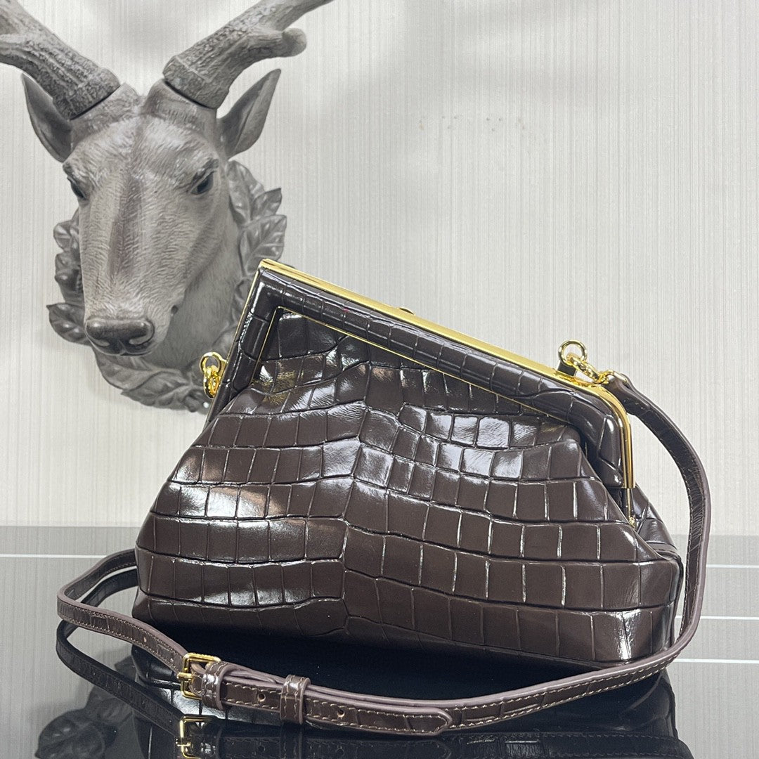 Fi First Gray Crocotop Qualityle Bag For Small Travel Bag